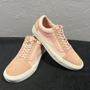 🔥 Vans Old Skool Woven Check Spanish Villa Suede Canvas Shoes Women Sz 10 - EUC